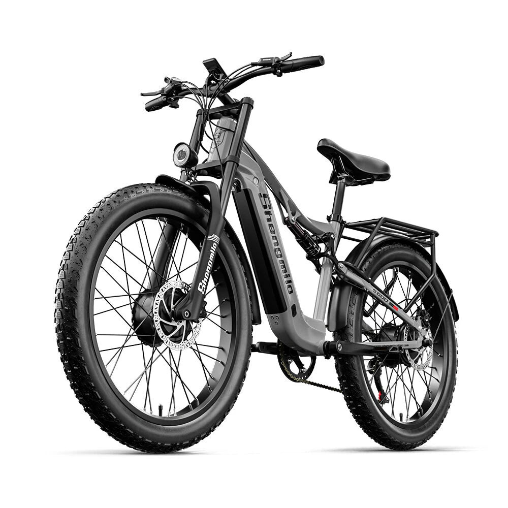 Electric Bike 48V 17.5AH SamsungBattery 1000W*2 Dual Motors Recommended Top Speed 25KM/H 26inch Tires 90KM Max Mileage 150KG Max Load Electric Bicycle