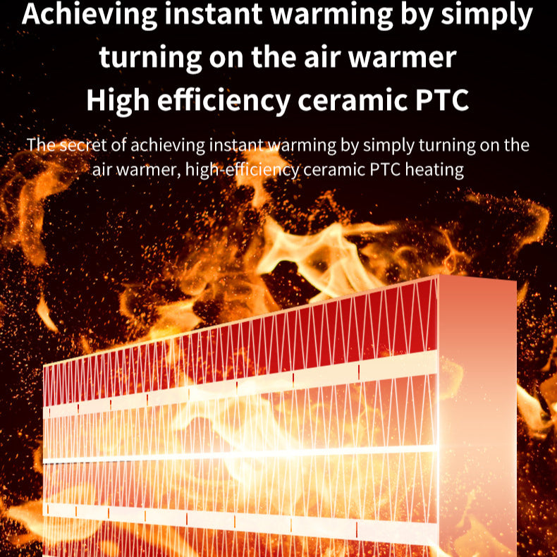 Electric Fireplace Portable Heater 110V/220V for Home - PTC Room & Fan Heating