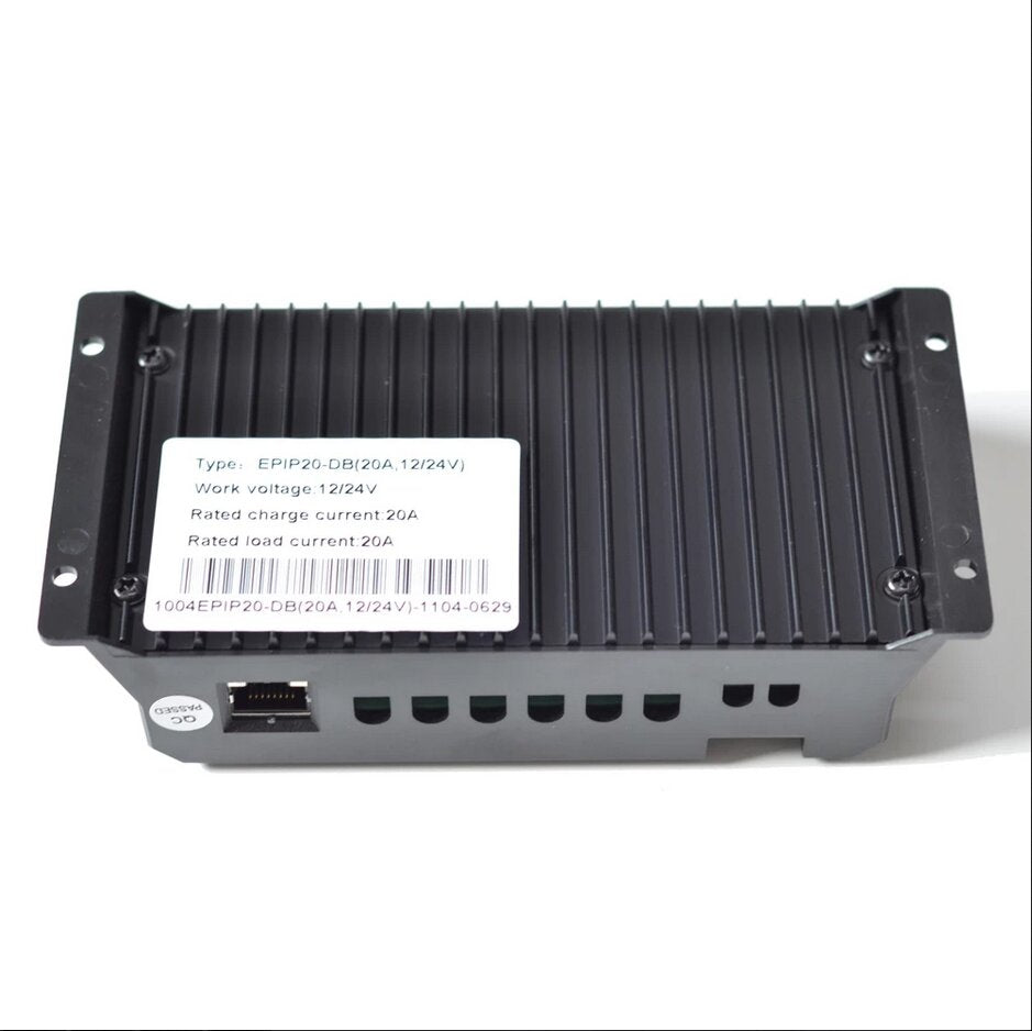 10A 20A12V 24V Dual Battery RV Solar Controller Charger High Efficient PWM Charging Regulator