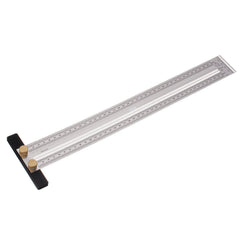 Stainless Steel Precision Marking T Ruler for Woodworking - 200/300/400mm Hole Positioning Measuring Tool