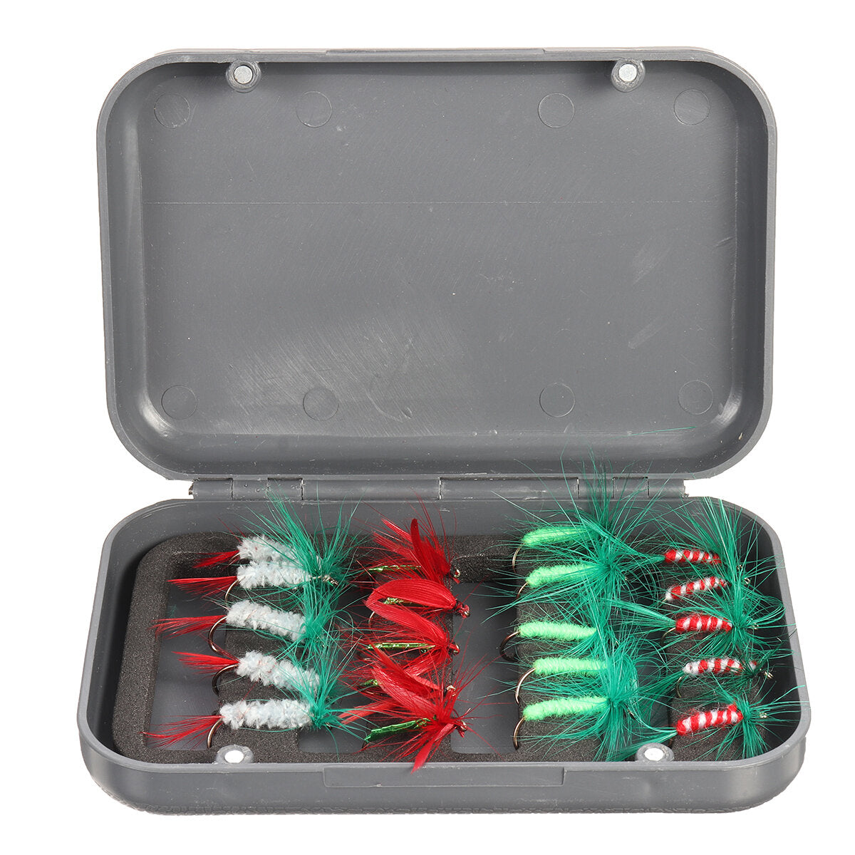20 Pcs Fishing Lures Portable Metal Fly Hook Used for Trout Freshwater Saltwater Outdoor Fishing Tackle