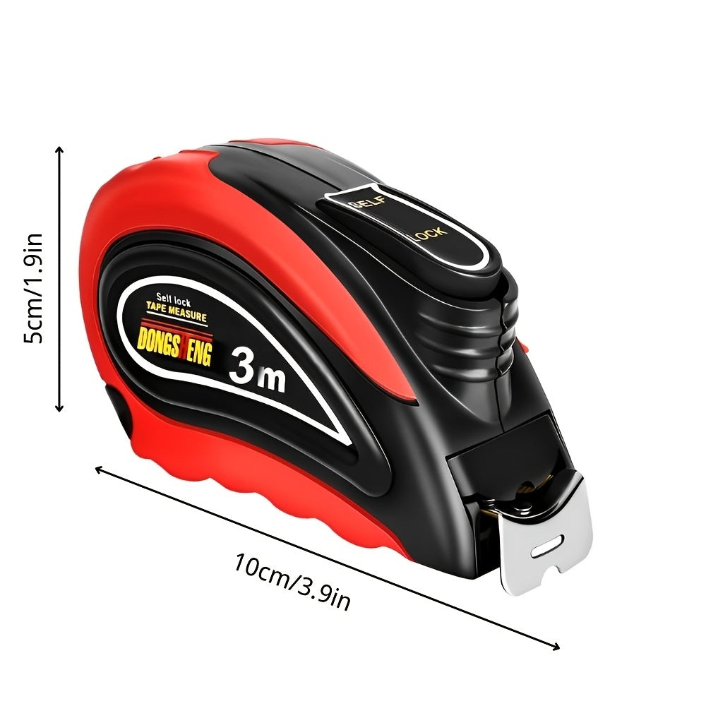3m/118'' Retractable Self-Lock Measure Tape Steel Ruler Construction Carpenter Tool