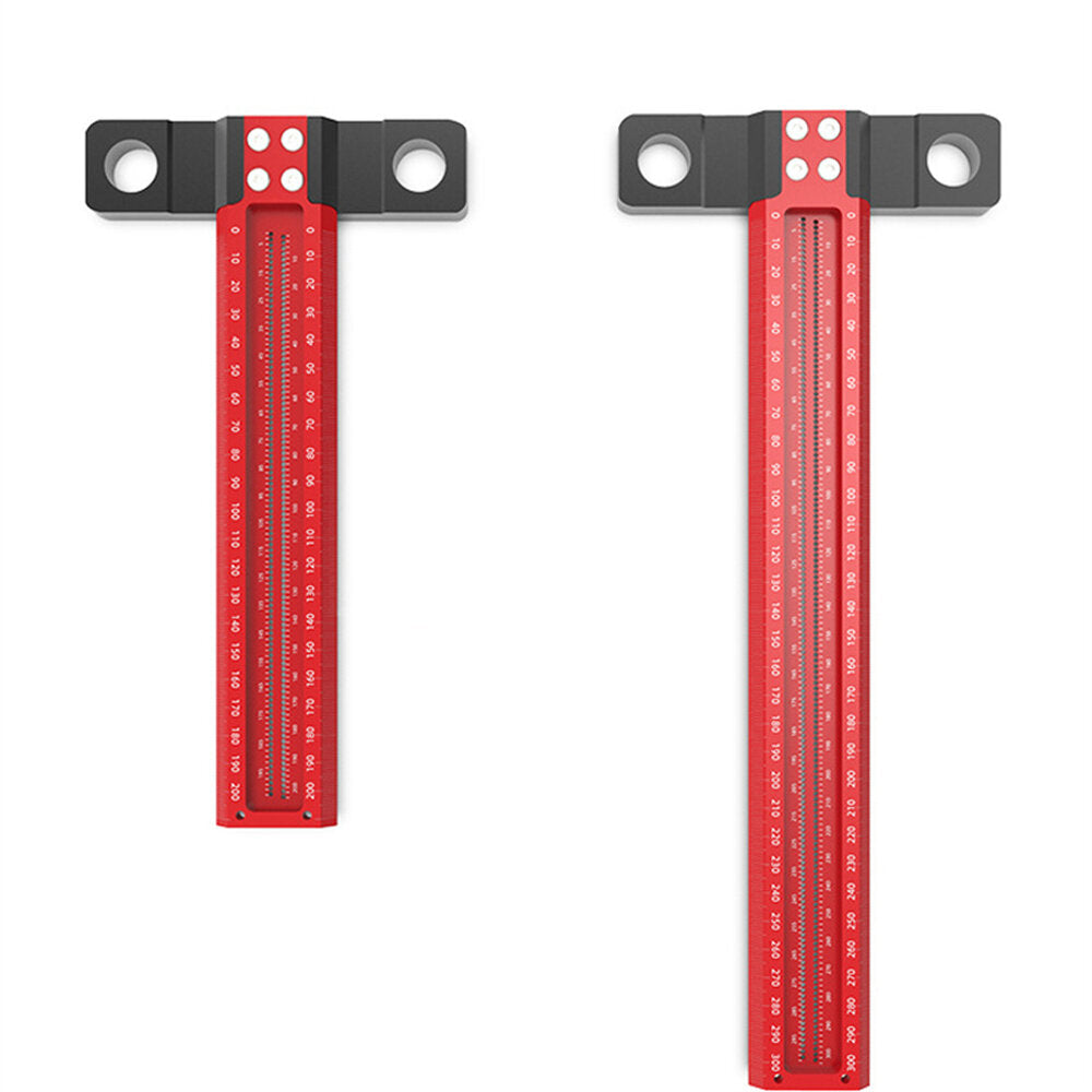 Aluminum Alloy T Hole Ruler for Woodworking - Precise, Easy to Use, Rust Proof, 200cm/300cm Length Options