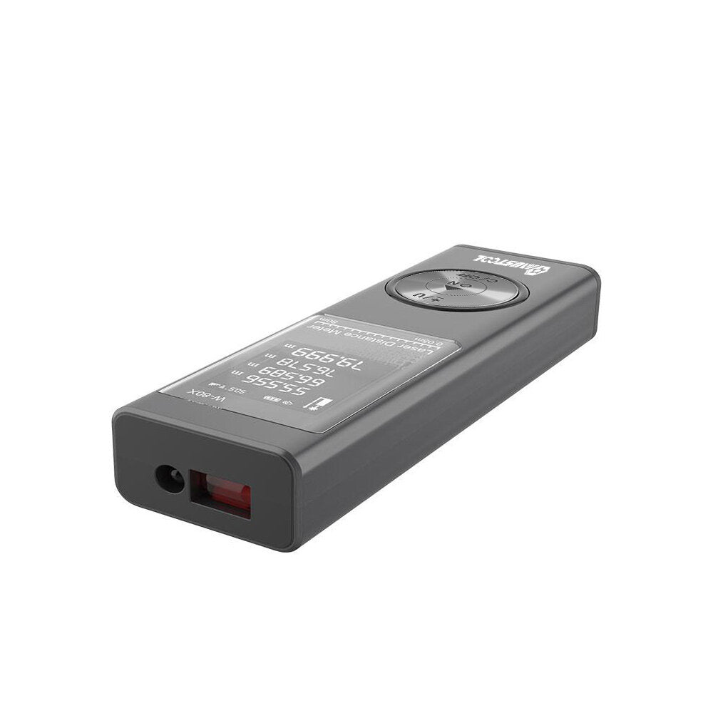 80m Digital Mini Laser Rangefinder with Electronic Angle Sensor M/In/Ft Unit Switching USB Charging Distance Meter