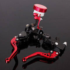 Red Universal Motorcycle Brake Clutch Lever Master Cylinder