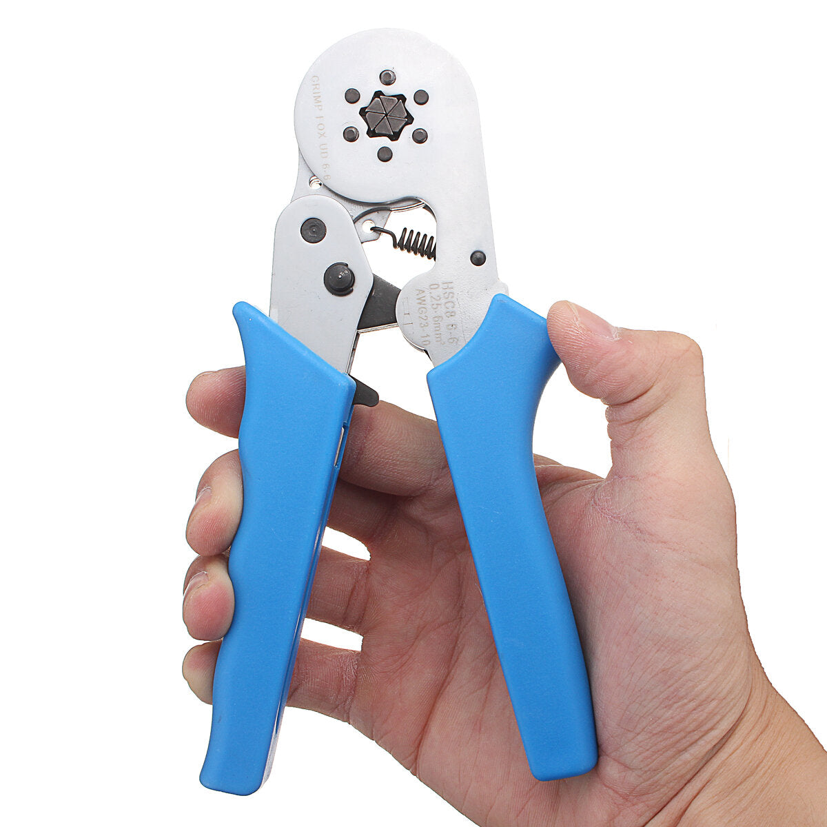 6-6 0.25-6.0mm Crimping Tools Self-adjustable Ratcheting Ferrule Wire Crimper Plier