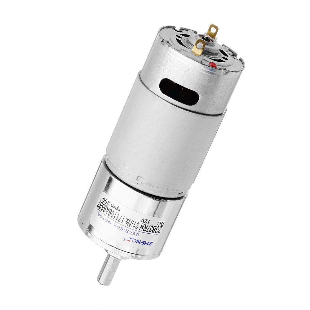 12V 200rpm Gear Motor Reduction Motor DC Motor
