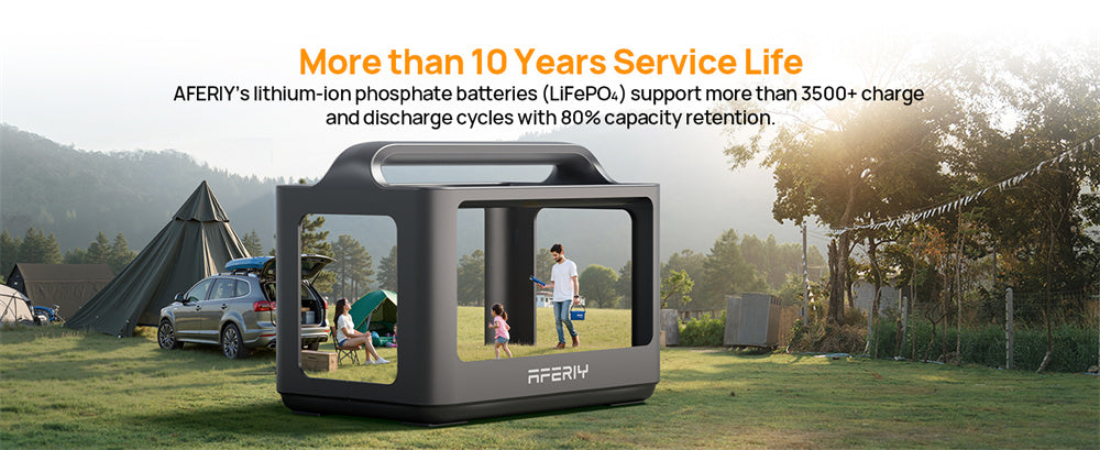 Portable Power Station 400W 256Wh LiFePO4 Battery, 300W AC & 120W Solar Charging for Reliable Backup for Camping,RV Outdoor Solar Generator
