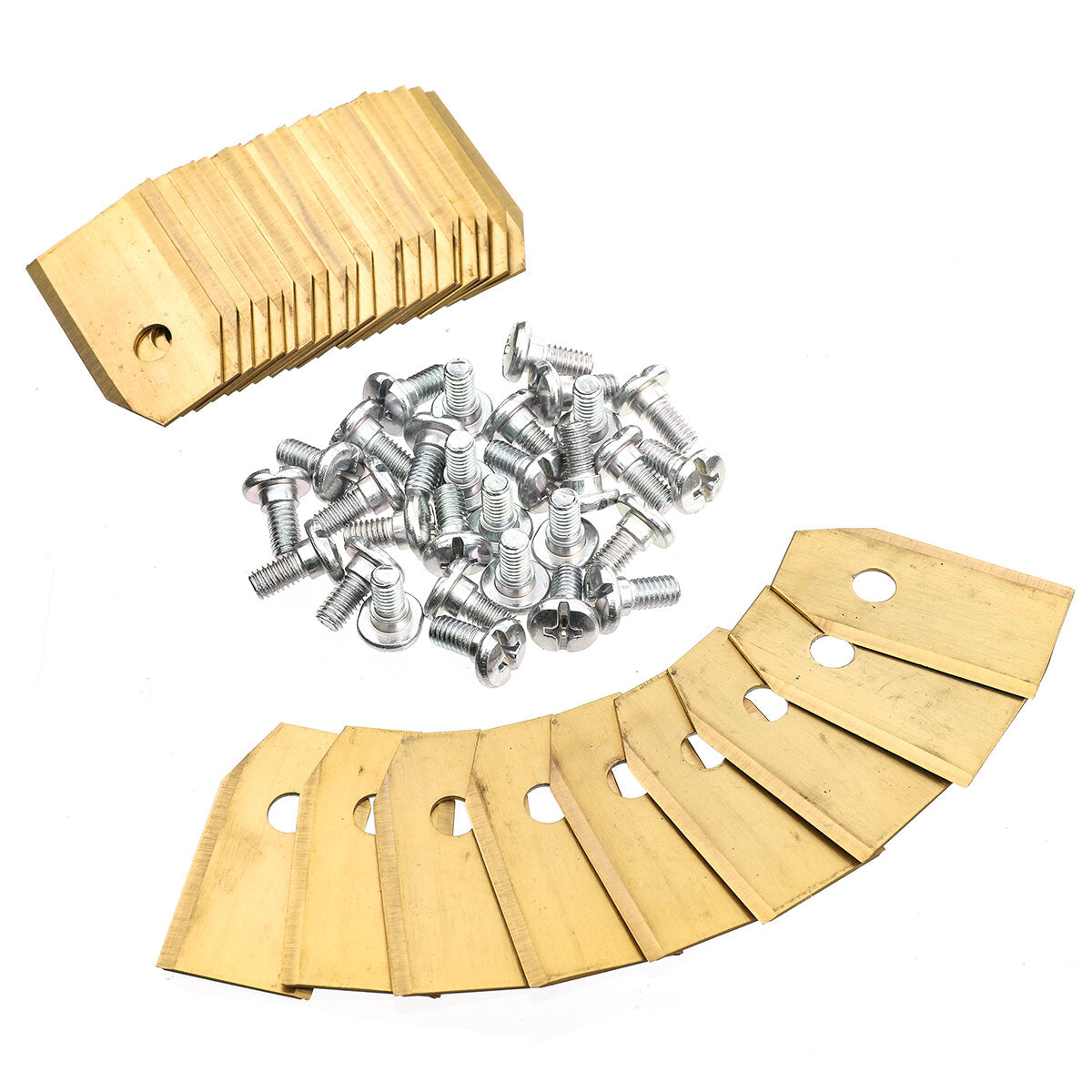 60pcs Replacement Titanium Blades Screws Set Suitable For All Husqvarna Mower / Gardena Robotic Lawnmower