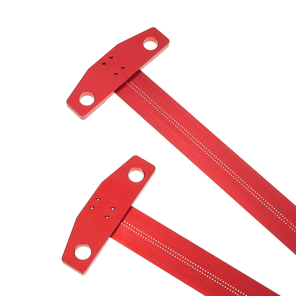 16/24 Inch Woodworking Line Drawing T Ruler Hole Ruler 90 Right Angle Line Drawing Ruler