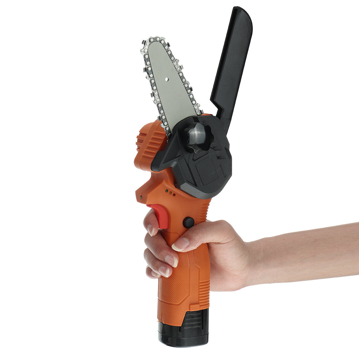 4 Inch Mini Rechargable Chainsaw 18V One-Hand Electric Chain Saw Wood Pruning Shears