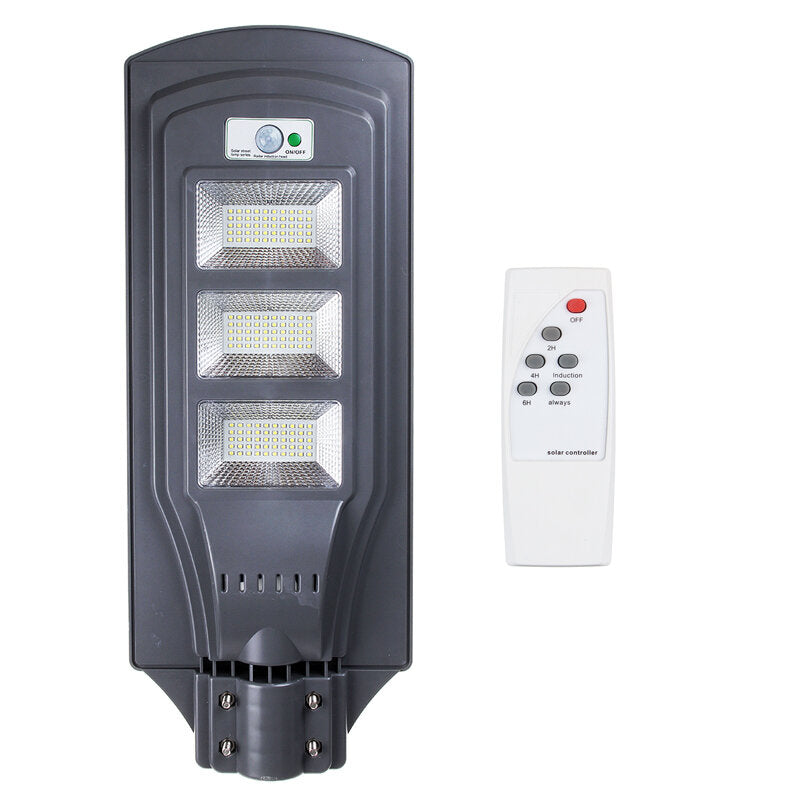 40W 80W 120W Sensor LED Solar Light  2835 Wall Street Lamp Garden Outdoor Lighting + Remote Control