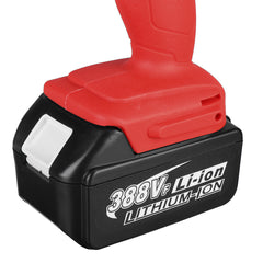588N.m 388VF Electric Impact Wrench Driver Rechargeable 1/2" Square Power Tools
