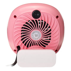 Compact Wall-Mounted Electric Space Heater Fan - 2 Gear PTC Ceramic Warmer for Home & Office