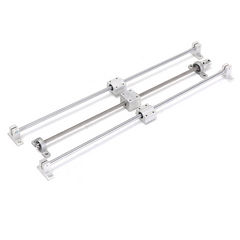 13pcs 500mm CNC Parts Optical Axis Guide Bearing Housings Aluminum Rail Shaft Support Screws Set