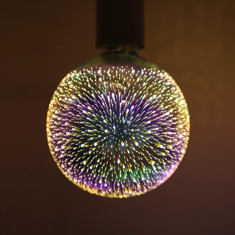 E27 5W SMD2835 LED Warm White 3D Decorative Edison Light Bulbs Holiday Party Lamp AC85-265V