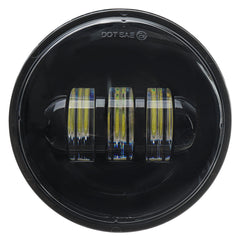 Black No Aperture 7" Motorcycle LED Headlight + 4.5" Auxiliary Light Motorcycle Accessories