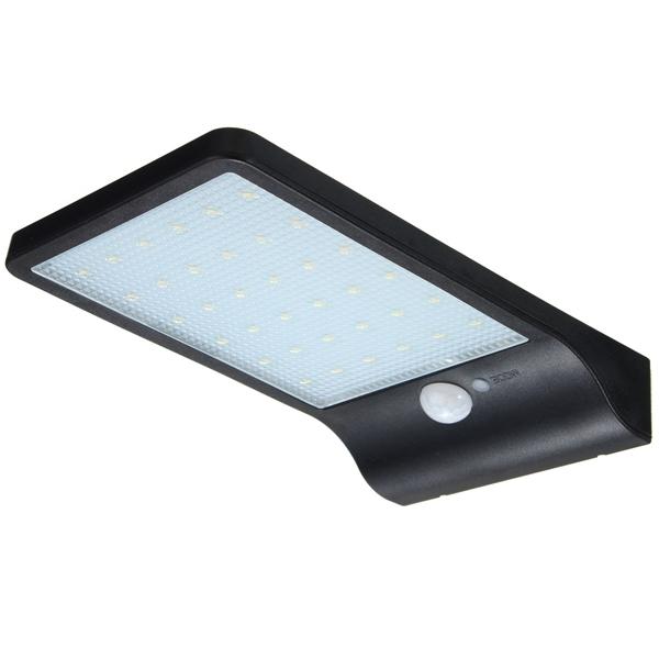90W LED Solar Powered Wall Street Light PIR Motion Outdoor Garden Lamp