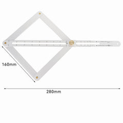 360° Multi-function Diagonal Ruler Protractor Thickened Doors And Windows Trimming