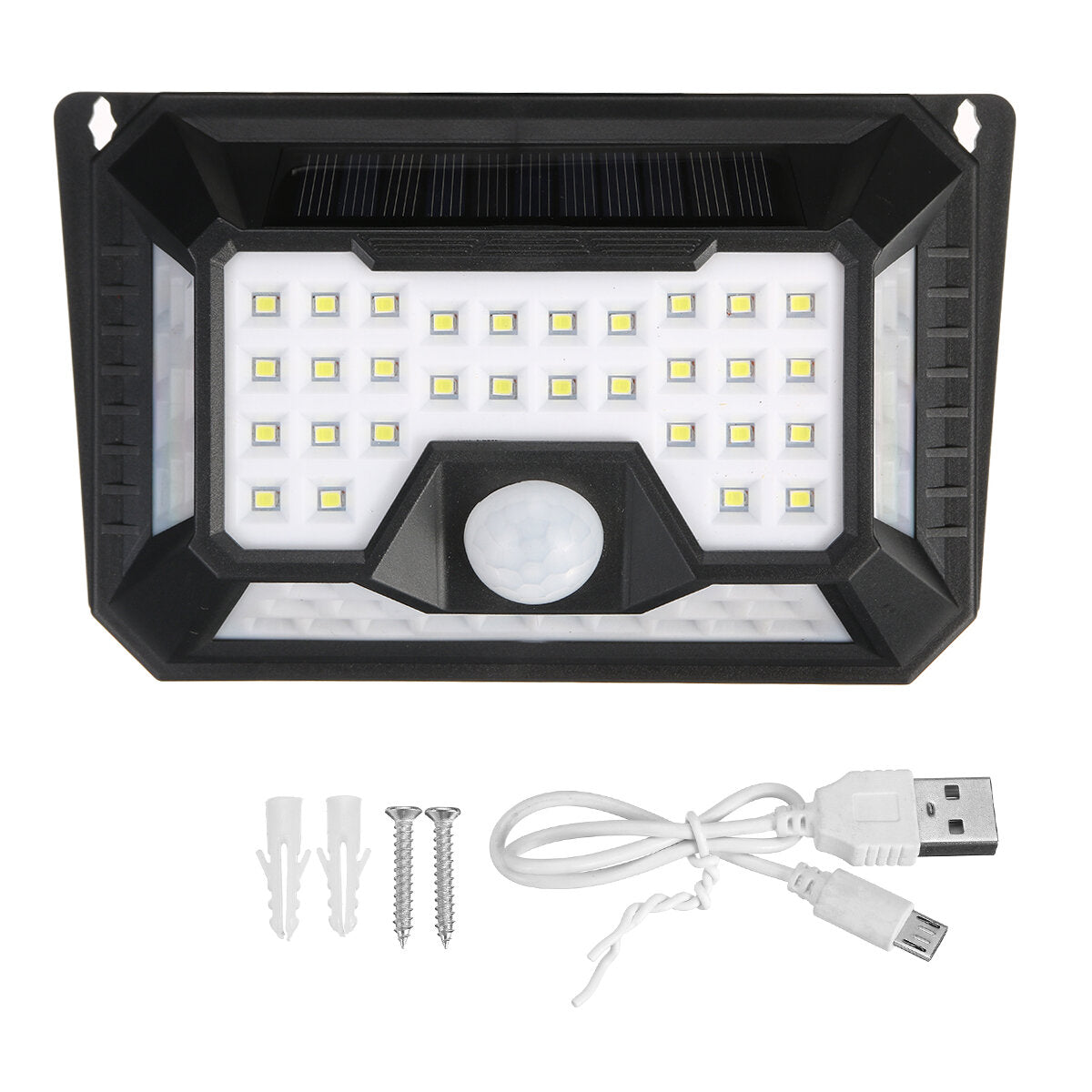 66 LED Outdoor Light Solar Powered Motion Sensor Waterproof Garden Wall Lamp