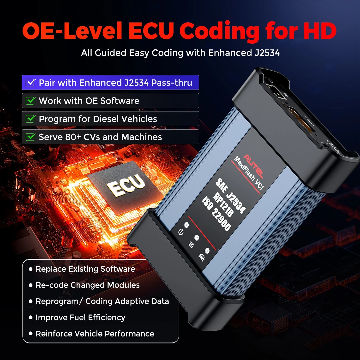 9.7 Inch Display Car Diagnostic Tool Android 10 3000 Active Tests for HD Equipment And Commercial Vehicles Smarter Than MS908cvCV II / M908CV