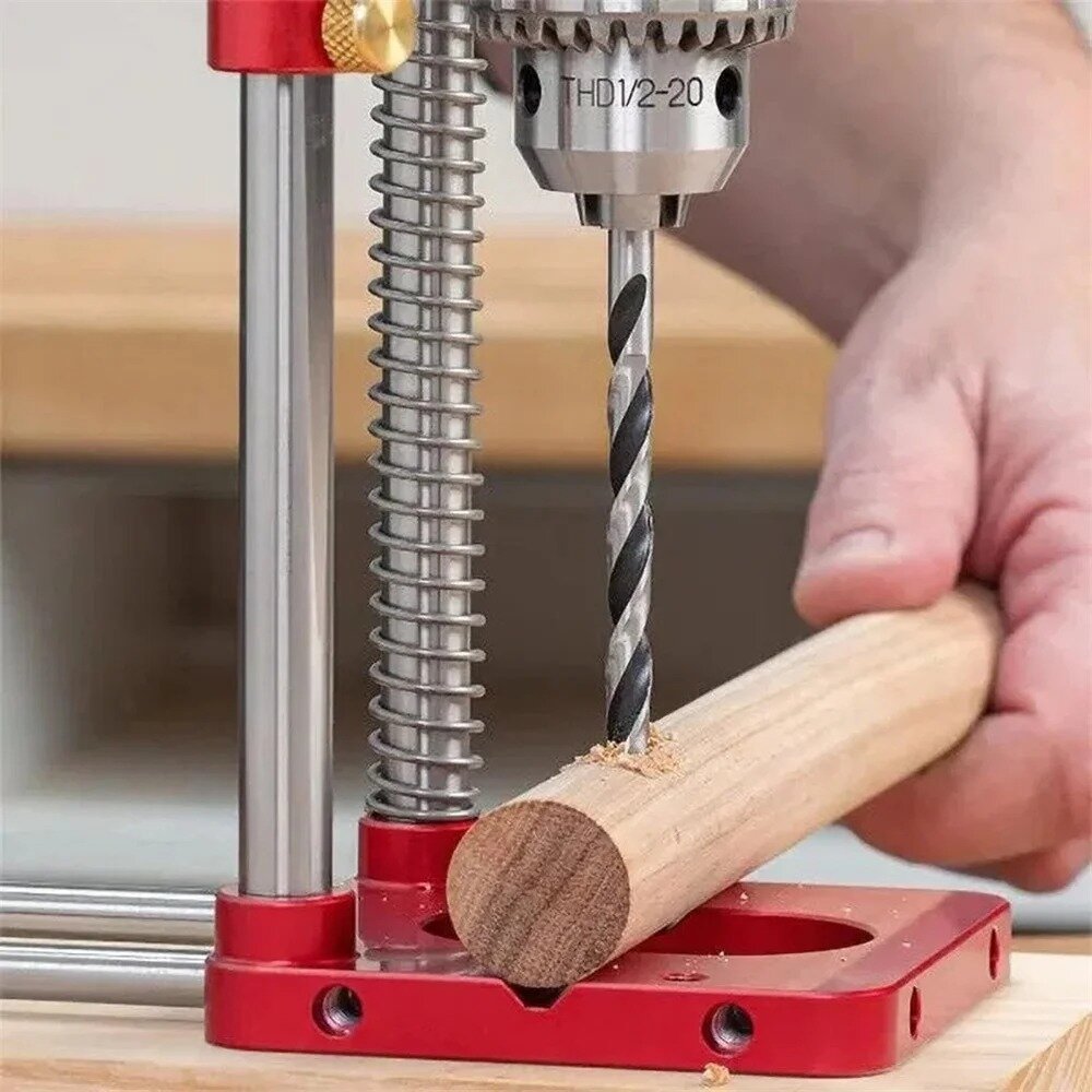Woodworking Drill Locator - Lightweight Aluminum Alloy, Adjustable Fence, Quick Grip, for Efficient Centerline Drilling