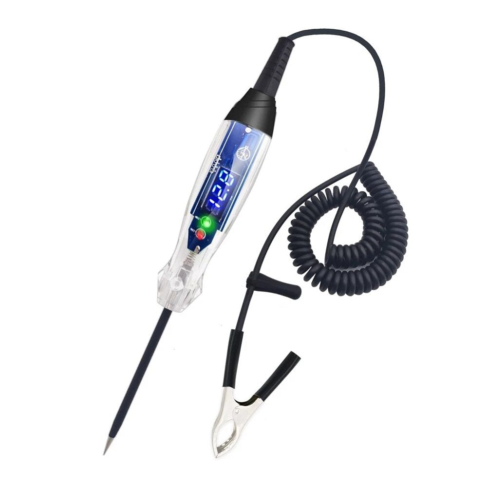 3-60V LED Digital Display Bidirectional Voltage Tester Handheld Portable Car Circuit Tester Automotive Maintenance Testing Tool