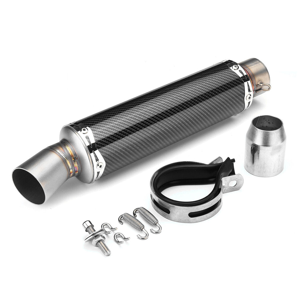 51mm Rear Tail Motorcycle Exhaust Muffler Pipe Stainless Steel Universal