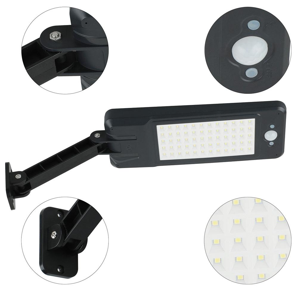 60 LED Remote Control  Solar PIR Motion Sensor Street Light Waterproof Outdoor Garden Wall Lamp 3 Lighting Modes