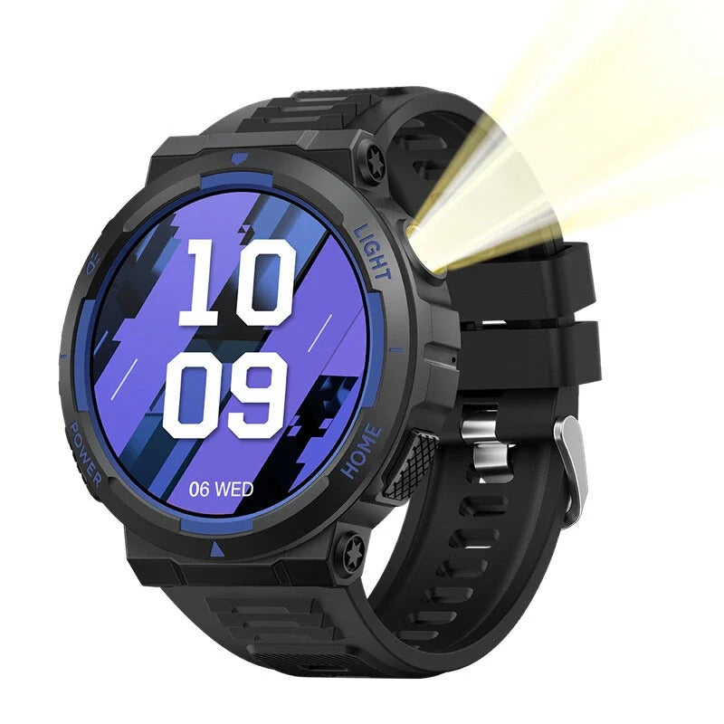1.53" HD Smart Watch: Bluetooth Calls, Heart Rate, Blood Pressure, Sleep Monitor, Multi-Sport Modes, Music, 3ATM Waterproof