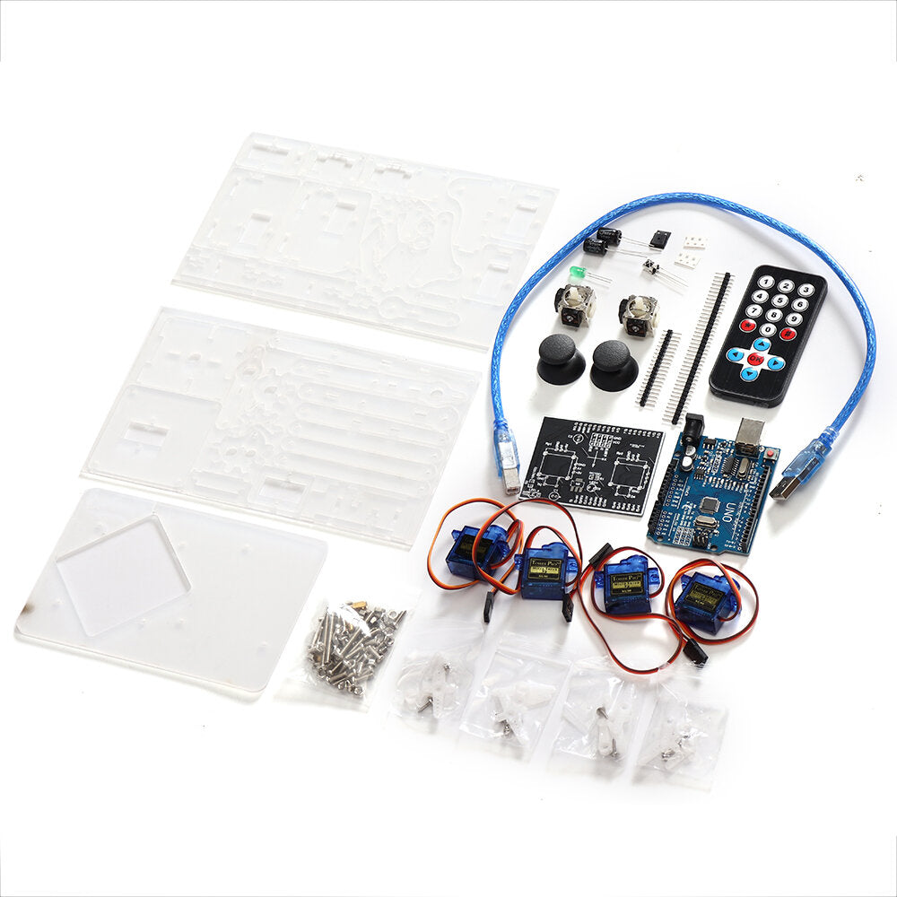 Desktop Robotic Arm Acrylic Manipulator UN0 Robot Electronic DIY Kit