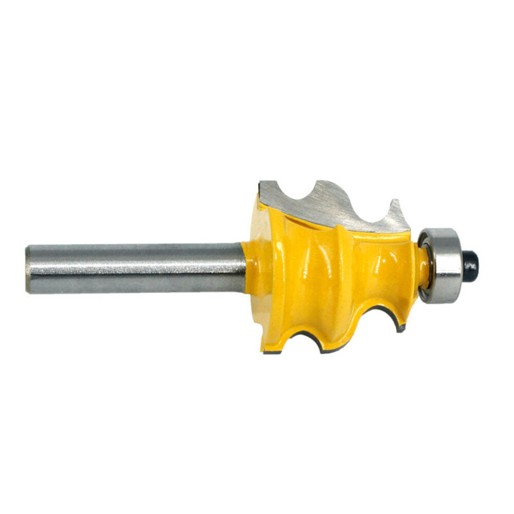 8mm 1/2 Inch Shank Oblique Arc Curve Line Router Bit Architectural Molding Woodworking Milling Cutter Carving Knife