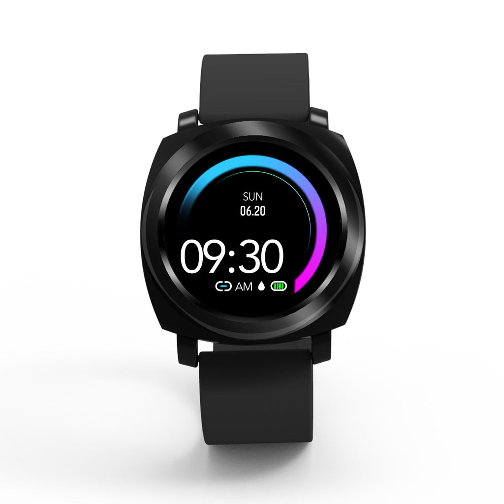 Round Color Screen HR Female Physiological SMS Reminder Brightness Control Smart Watch