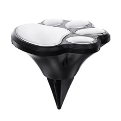 Solar Power 4 LED Dog Animal Paw Print Light for Outdoor Garden Path