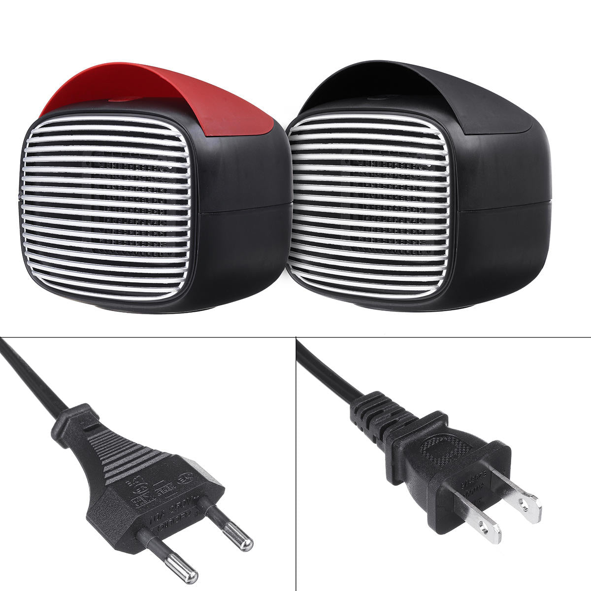Mini Ceramic Electric Heater 800W 110V/220V - Silent Space Heater for Home & Office