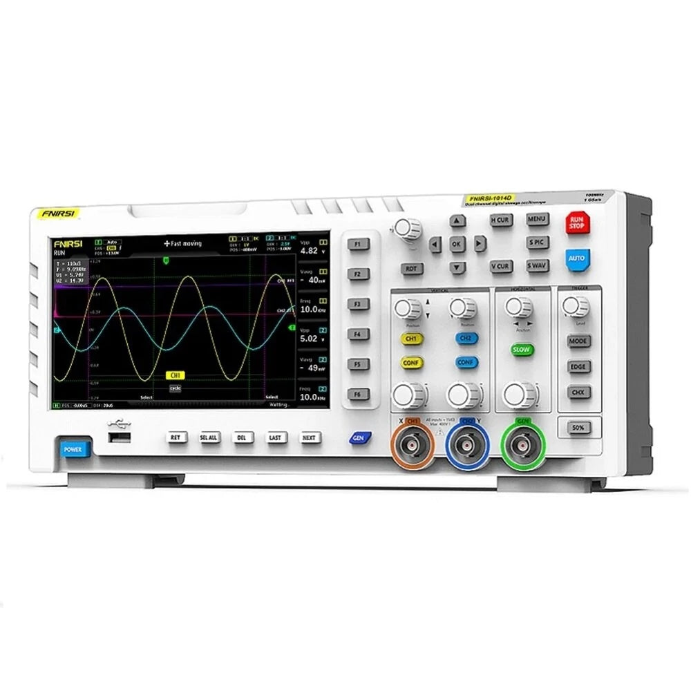 7 Inch TFT LCD Display Screen 2 In 1 Dual Channel Input Storage Oscilloscope Digital Signal Generator