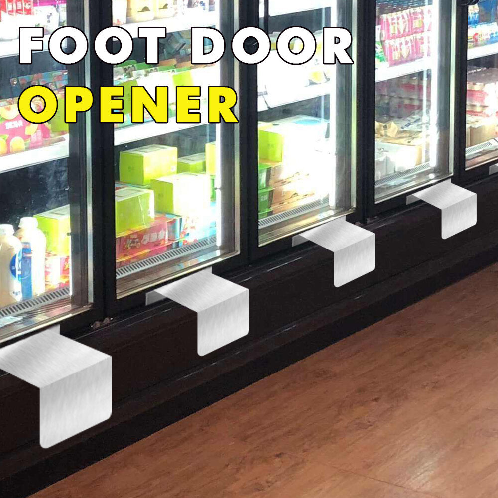 Non-contact Pedal Door Handle Hands Free Foot Door Opener Handle Bracket Thick Metal Convenience Home Door Opener Accessories