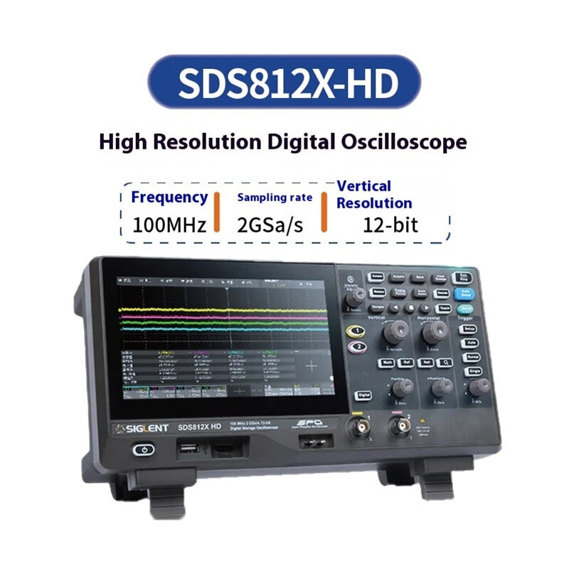 Oscilloscope 100MHz 70MHz Bandwidth 2GSa/s 12-bit High Resolution Enhanced Signal Analysis Versatile Triggers