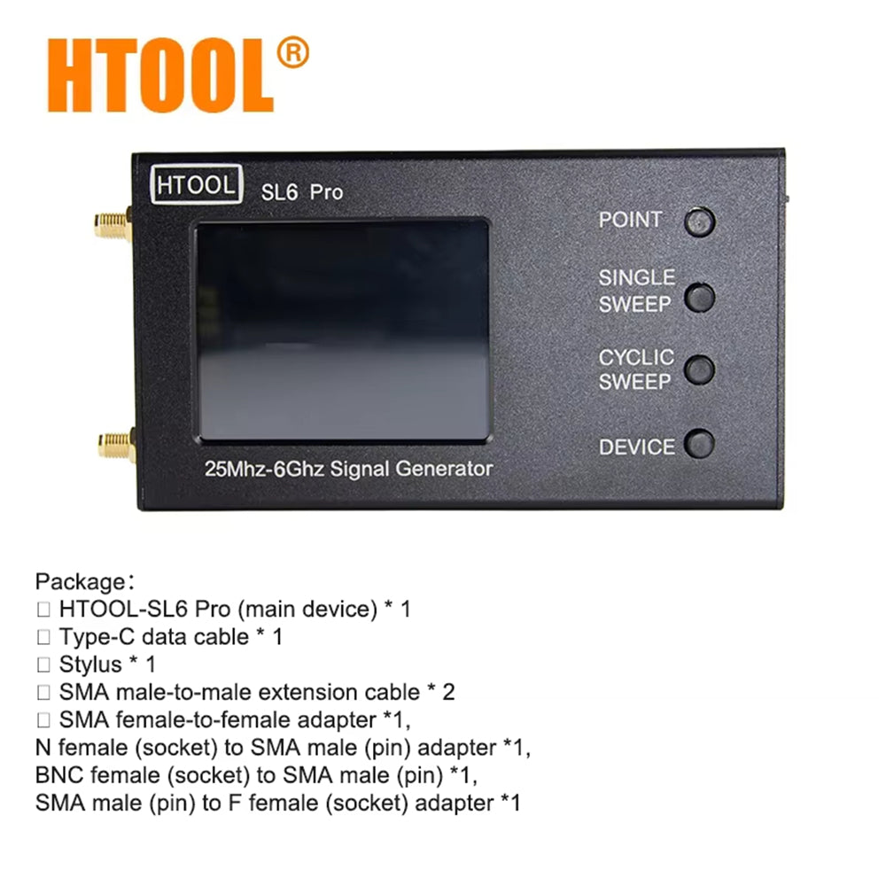 Portable Dual-Channel RF Signal Generator 9KHz-6.4GHz Ultra Low Phase Noise Test Source
