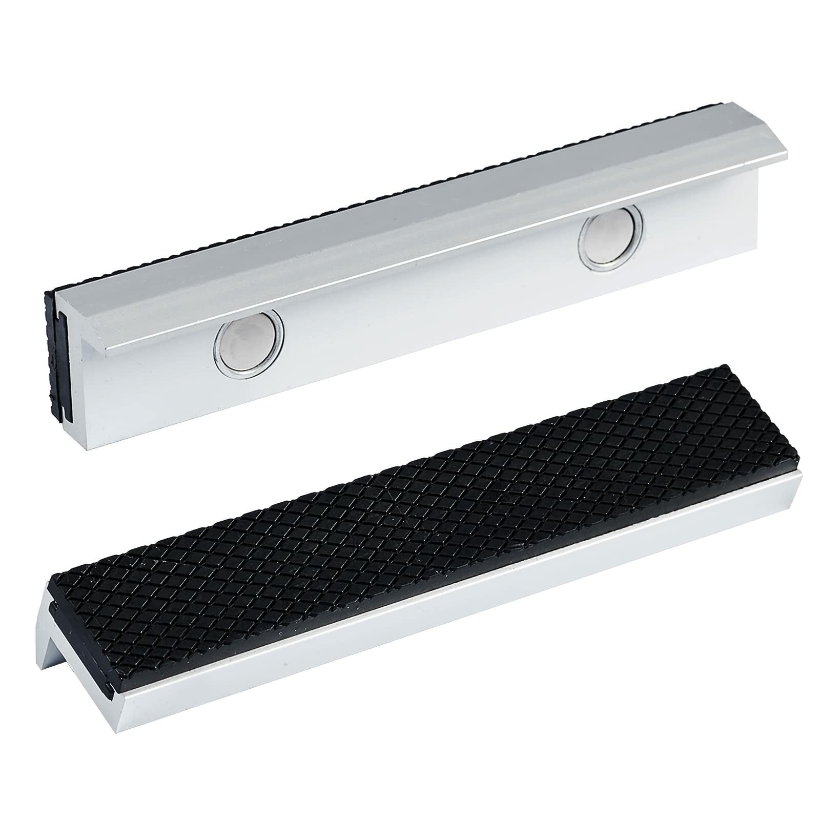 Magnetic Vise Jaws with Neodymium Magnets, Durable Aluminum, 4"-8" for Bench Vices, Mill Clamps, and Drill Presses