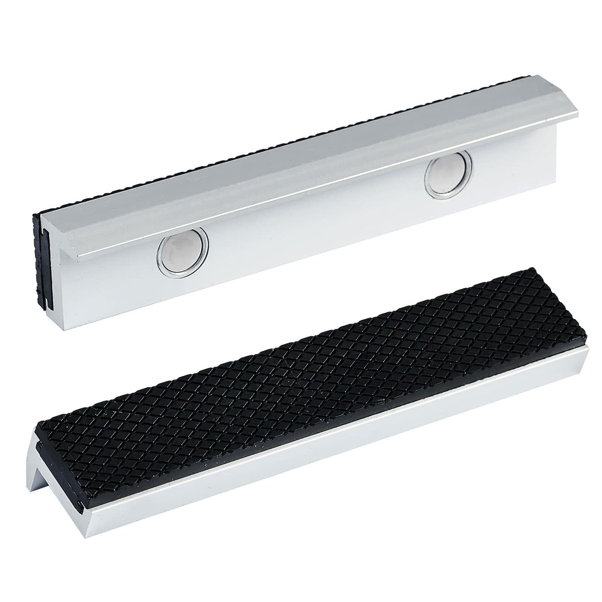 Magnetic Vise Jaws with Neodymium Magnets, Durable Aluminum, 4"-8" for Bench Vices, Mill Clamps, and Drill Presses