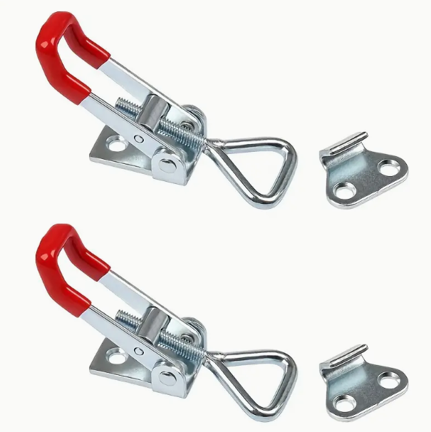Heavy-Duty Iron Galvanized Toggle Latch Clamp, Rust-Resistant, Easy Install, 100kg Holding Force, Versatile for Various Applications