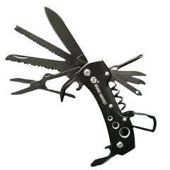 Black Multifunction Swiss Knife Outdoor Camping Survival Army Folding Knife EDC Multi Purpose Tool