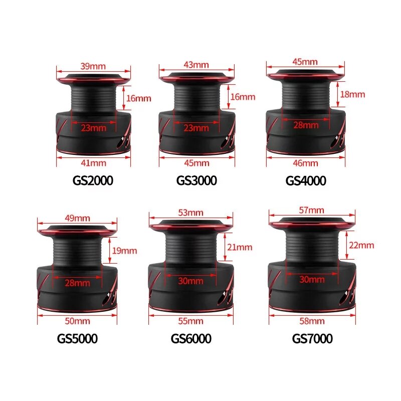 5.0:1 Max Drag 10Kg Power Fishing Reel Full Metal Spool Spinning Reel Smooth Sea Carp Fishing Reel Black