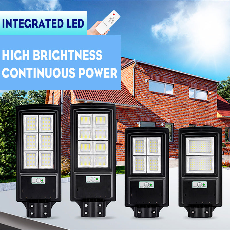 140/160/324/392LED 100/200/300/400W LED Solar Panel Street Light PIR Motion Sensor Wall Lamp + Remote Home