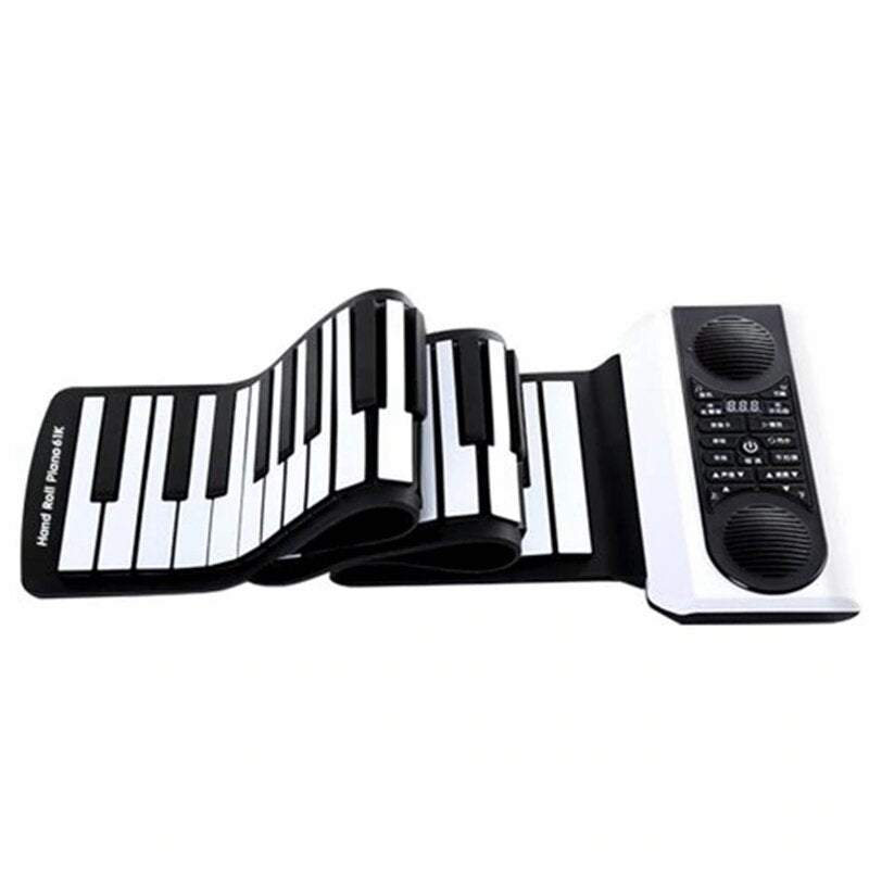 61/88 Key Hand Roll Up Electronic Keyboard Piano with APP-assisted Teaching Function