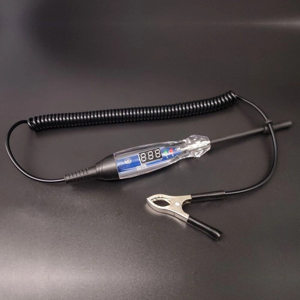 3-60V LED Digital Display Bidirectional Voltage Tester Handheld Portable Car Circuit Tester Automotive Maintenance Testing Tool