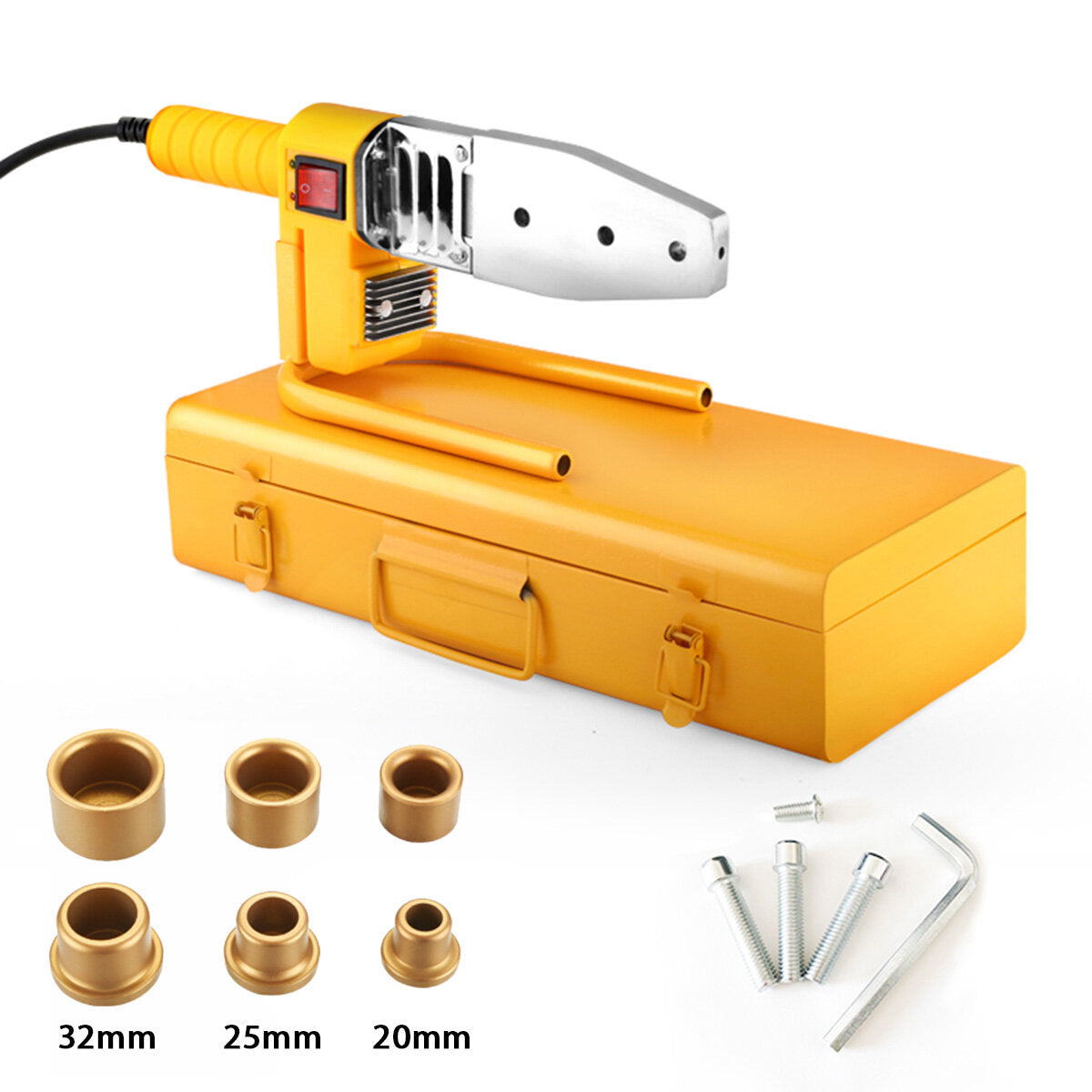600/800/1000/1200W 20-110mm Pipe Soldering Iron Plastic Welding Tool PP/PPR/PB/PE Tube Heating Hot Melt Tool