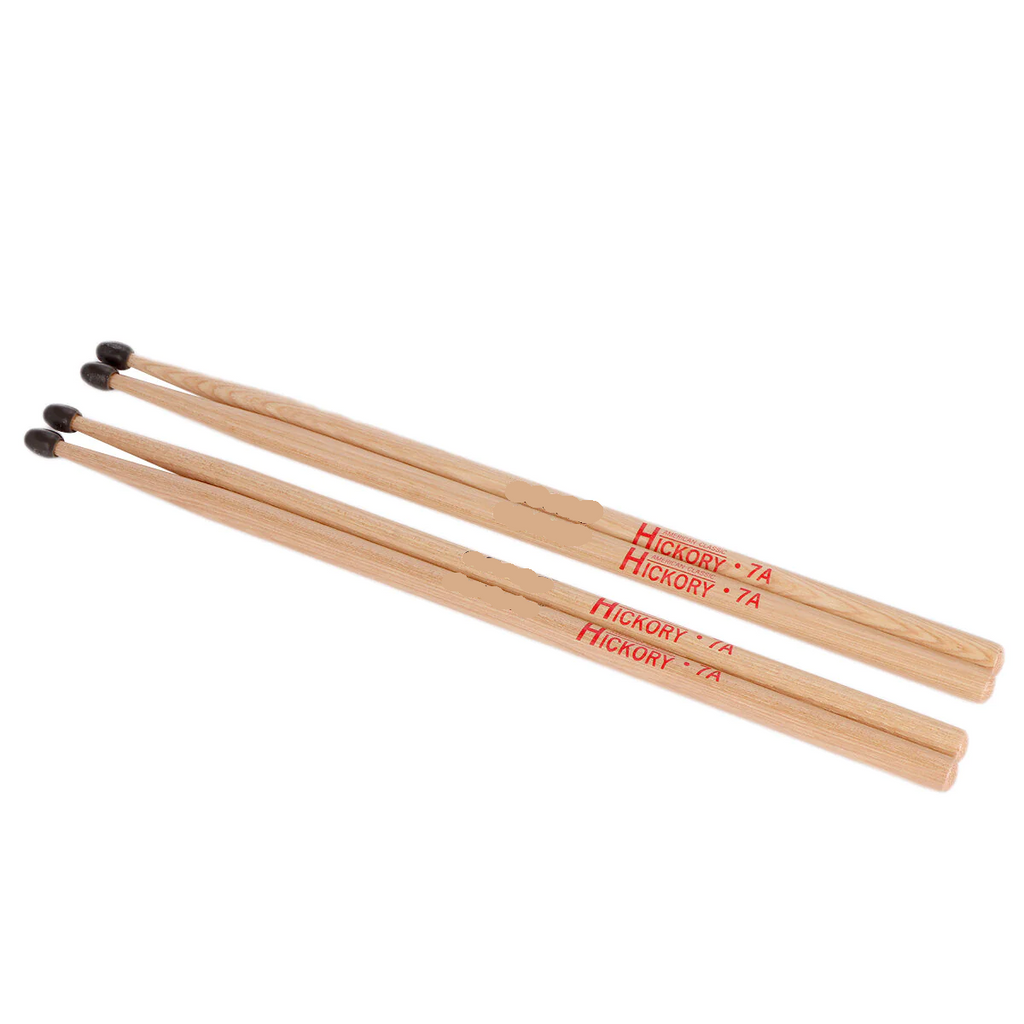 2 Pair 7A Drumsticks Water Drop Hammerheads Classic for Adults and Students