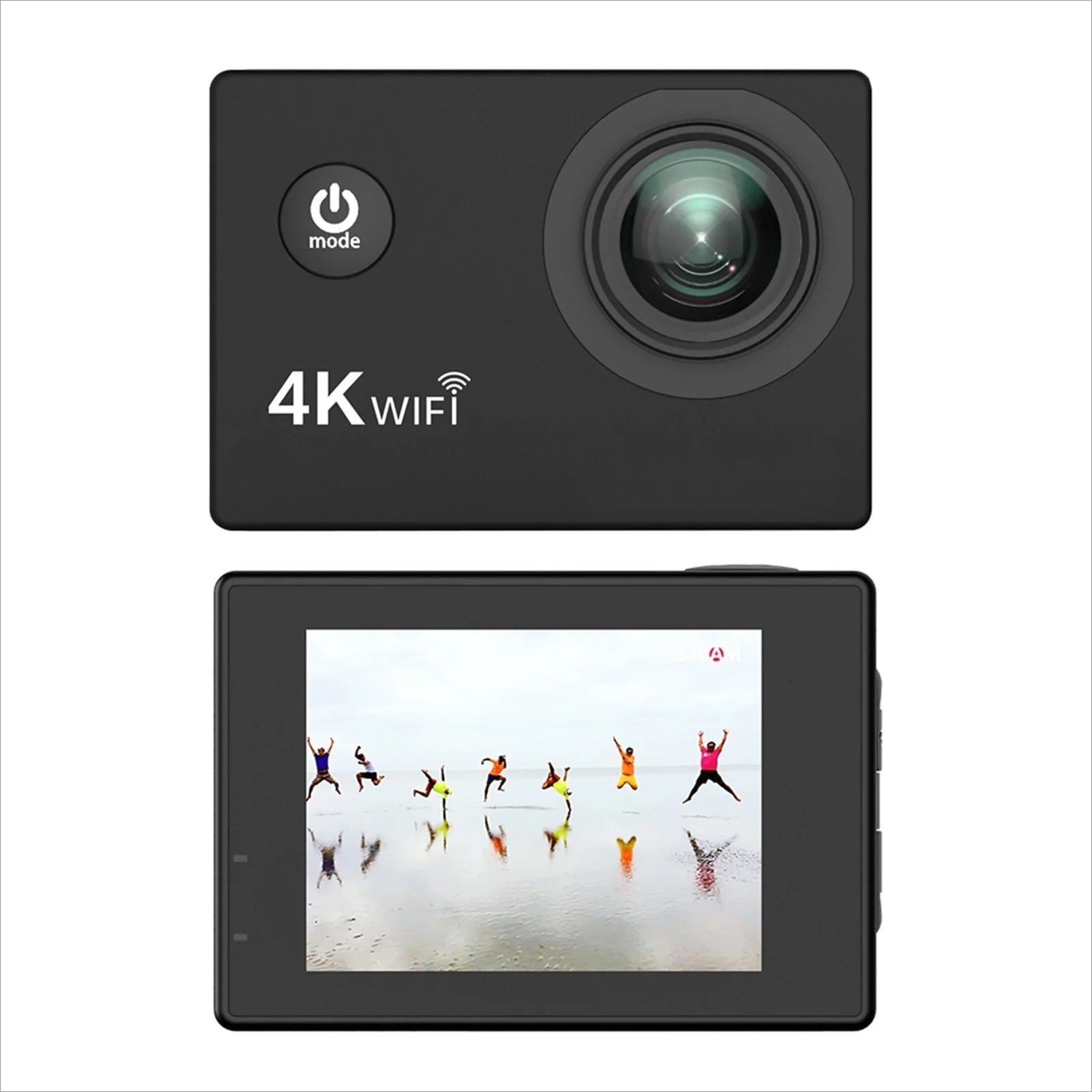 Crystal-Clear 4K HD 16MP Action Cam - 2.0" IPS, 170° Wide, 30M Waterproof, WiFi, w/Case